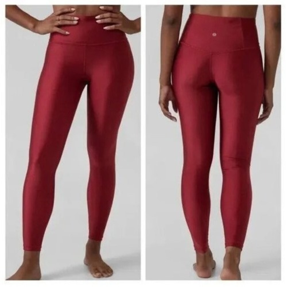 Athleta‎ Red Shiny Elation Shine Tight Size 3X Activewear